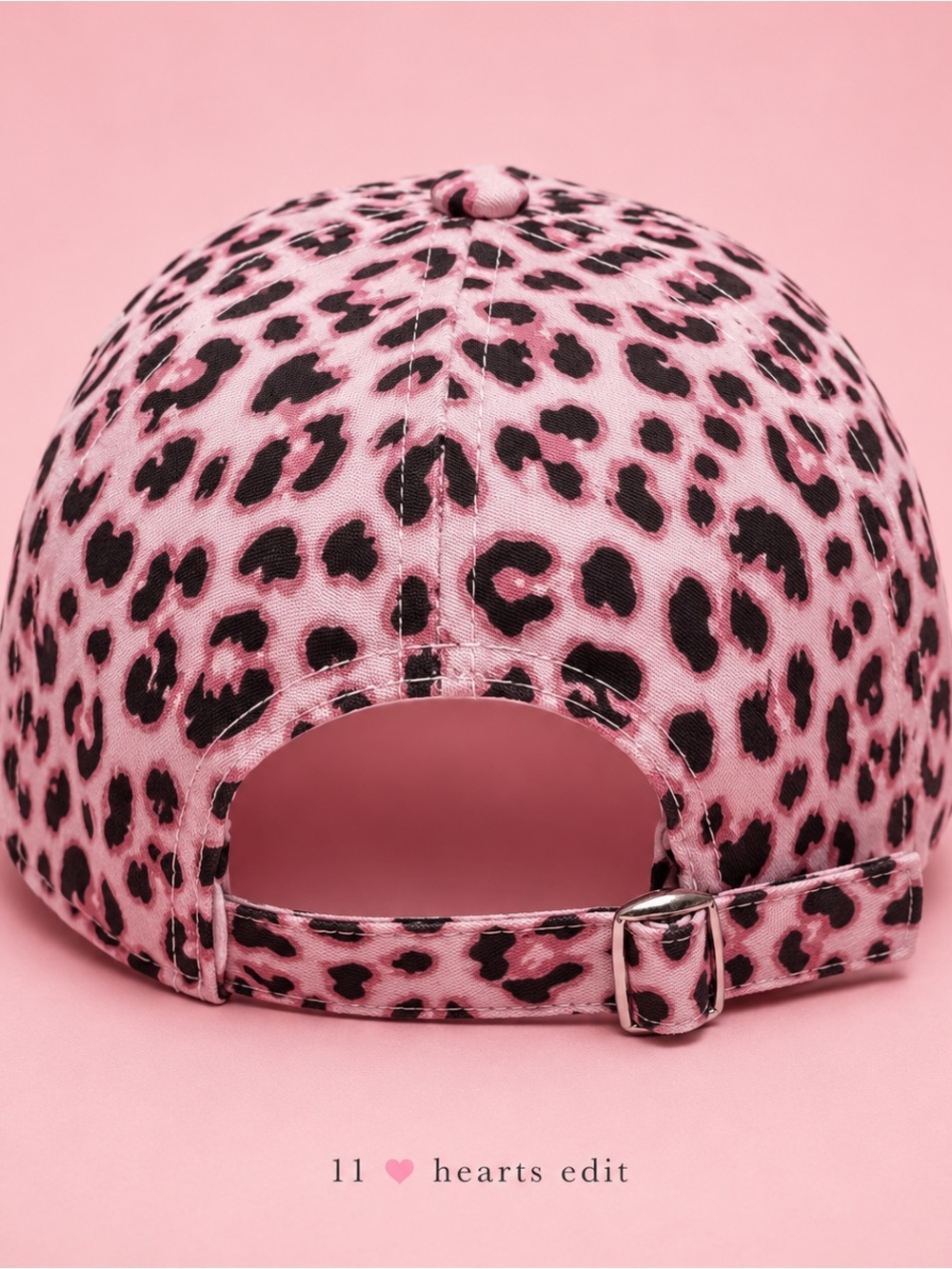 ZENANA Pink Leopard Print Adjustable Baseball Cap Animal Print Hat New - Picture 3 of 6